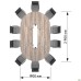 Conference table 2900x1900x750H Set 2, Smoky Liberty Elm/Black Graphite