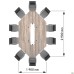 Conference table 2900x1900x750H Set 6, Smoky Liberty Elm/Black Graphite