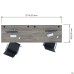 Manager desk set for 2 workstations, Set 20, Smoky Liberty elm/Black graphite