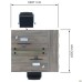 Manager desk set for 2 workstations, Set 21, Smoky Liberty elm/Black graphite