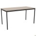 Turin Knock-down Desk (1000x600x750H) Black graphite/Sonoma oak
