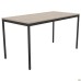 Turin Knock-down Desk (1000x600x750H) Black graphite/Sonoma oak