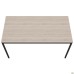 Turin Knock-down Desk (1000x600x750H) Black graphite/Sonoma oak