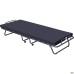 Classic folding bed, black, with mattress, 1900x800, A-1