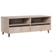 Pluto TV-1 TV stand (1200x450x500H) Oak Endgrain/Black Graphite