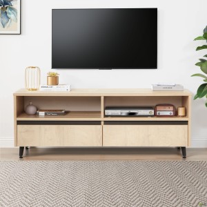 Тумба под ТВ Pluto TV-1 (1200х450х500Н) Дуб Ендгрейн/Чорний графіт