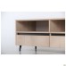 Pluto TV-1 TV stand (1200x450x500H) Oak Endgrain/Black Graphite