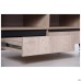 Pluto TV-1 TV stand (1200x450x500H) Oak Endgrain/Black Graphite