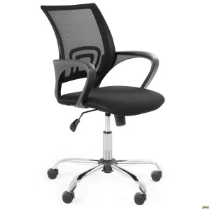 Web Chrome chair, A-1 seat/black mesh back