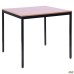 Turin Knock-down Desk (680x680x750H) Black graphite/Beech