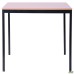Turin Knock-down Desk (680x680x750H) Black graphite/Beech