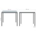 Turin Knock-down Desk (680x680x750H) Black graphite/Beech
