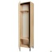 Wardrobe cabinet Welcome (550x400x1960mm) black graphite, Sonoma Oak