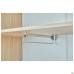 Wardrobe cabinet Welcome (550x400x1960mm) black graphite, Sonoma Oak