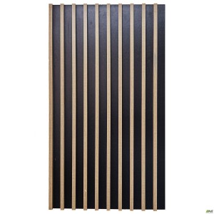Slat wall panel Welcome (810x42x980mm) black, Sonoma Oak