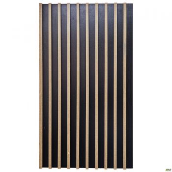 Slat wall panel Welcome (810x42x980mm) black, Sonoma Oak