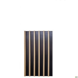 Slat wall panel Welcome (550x42x530mm) black, Sonoma Oak