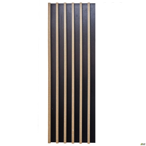 Slat wall panel Welcome (550x42x980mm) black, Sonoma Oak