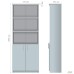 Document cabinet OM-601 (720x362x1868mm) Sonoma Oak
