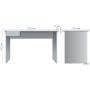 Стіл письмовий з ящиком ОМ-120L (1200х580х750Н) Дуб Сонома