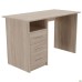 Single-pedestal desk OM-122L (1200x580x750mm) Sonoma Oak