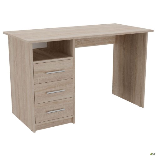 Single-pedestal desk OM-122L (1200x580x750mm) Sonoma Oak
