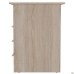Single-pedestal desk OM-122R (1200x580x750mm) Sonoma Oak