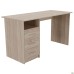 Single-pedestal desk OM-123L (1387x580x750mm) Sonoma Oak