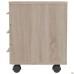 Mobile pedestal with lock OM-401 (400x400x500mm) (assembled) Sonoma Oak