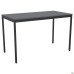 Turin Knock-down Desk (1187x600x750H) Black graphite/Grey Slate