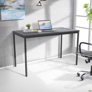 Turin Knock-down Desk (1187x600x750H) Black graphite/Grey Slate