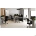 Turin Knock-down Desk (1187x600x750H) Black graphite/Grey Slate