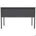 Oslo Desk with drawer (1187x600x750) Black graphite, Grey Slate