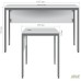 Oslo desk (1187x600x750mm), graphite black/white