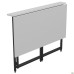 Fold FL1000 folding table (1000x600x750mm), black/white