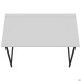 Fold FL1000 folding table (1000x600x750mm), black/white