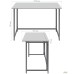 Fold FL1000 folding table (1000x600x750mm), black/white