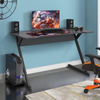 Dexter DX1200 computer desk (1200x600x750H) graphite black/Grey Slate