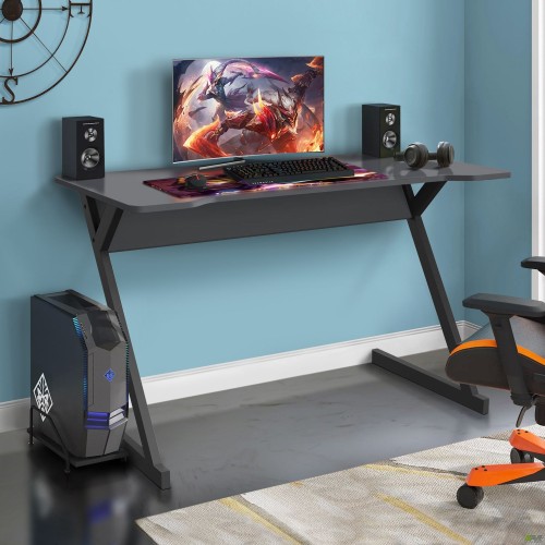Dexter DX1200 computer desk (1200x600x750H) graphite black/Grey Slate