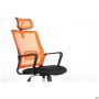 Matrix HR office chair, Sydney-07 seat / Line-07 orange mesh back