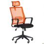 Matrix HR office chair, Sydney-07 seat / Line-07 orange mesh back