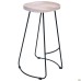 Jam bar chair, black graphite frame, whitened ash seat