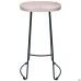 Jam bar chair, black graphite frame, whitened ash seat