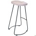 Jam bar chair, black graphite frame, whitened ash seat