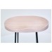 Jam bar chair, black graphite frame, whitened ash seat