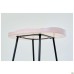 Jam bar chair, black graphite frame, whitened ash seat
