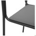 Askona chair, black frame, grey faux leather