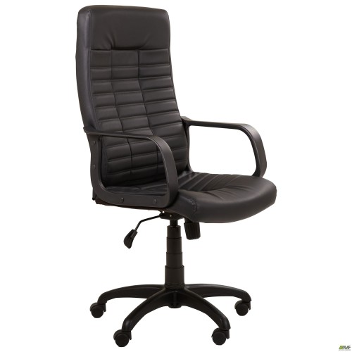 Atlet PL Chair, Tilt – Black Faux Leather