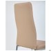 Sicily chair, chrome, beige faux leather