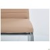 Sicily chair, chrome, beige faux leather